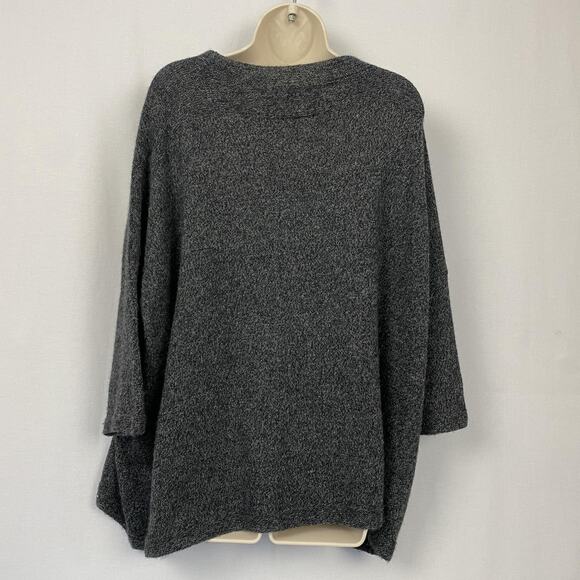 Peruvian Connection Royal Alpaca Sweater Womens XL Gray Oversized Boxy Cozy - Picture 5 of 13